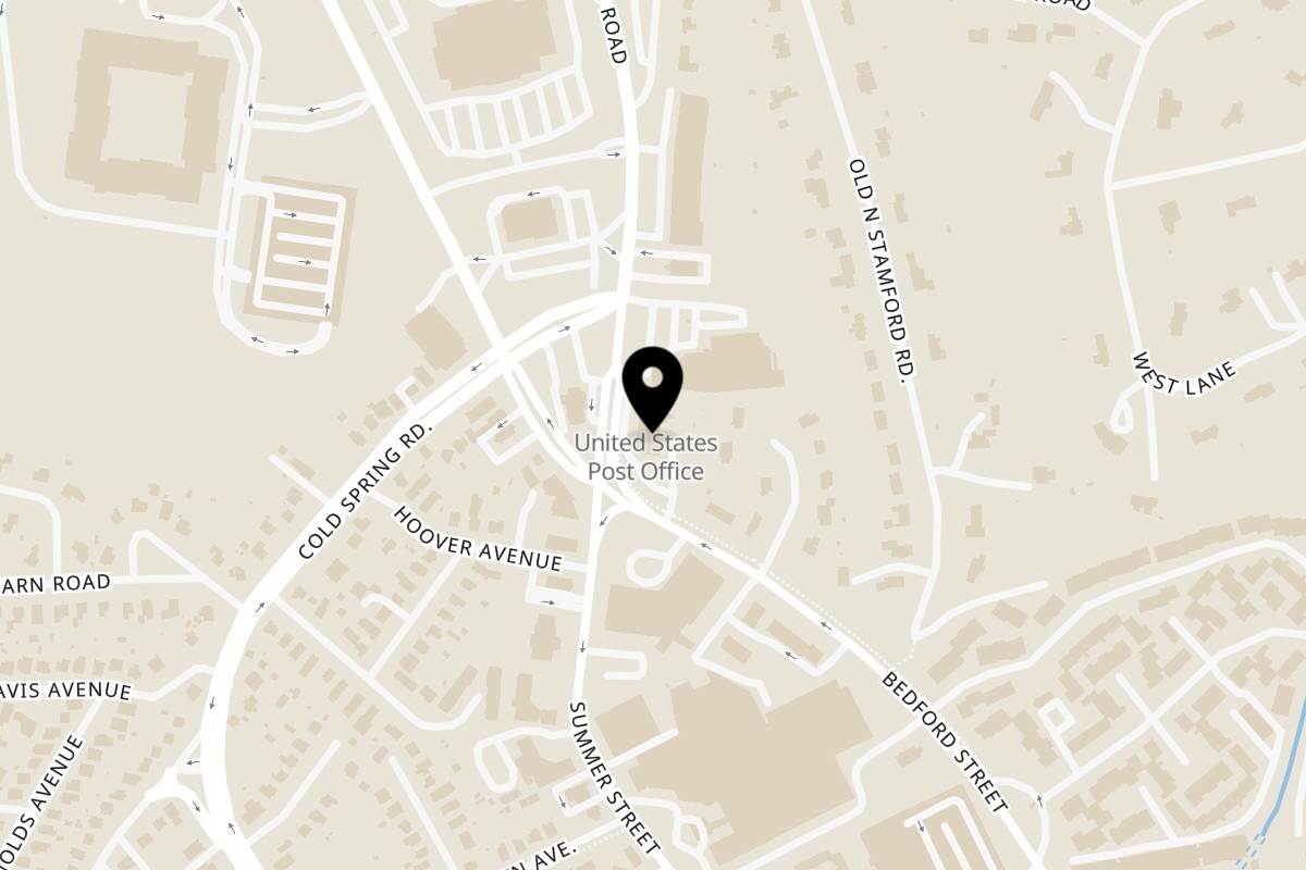 Map showing the location of Dhabewala Indian Shack on 13 High Ridge Rd in Stamford